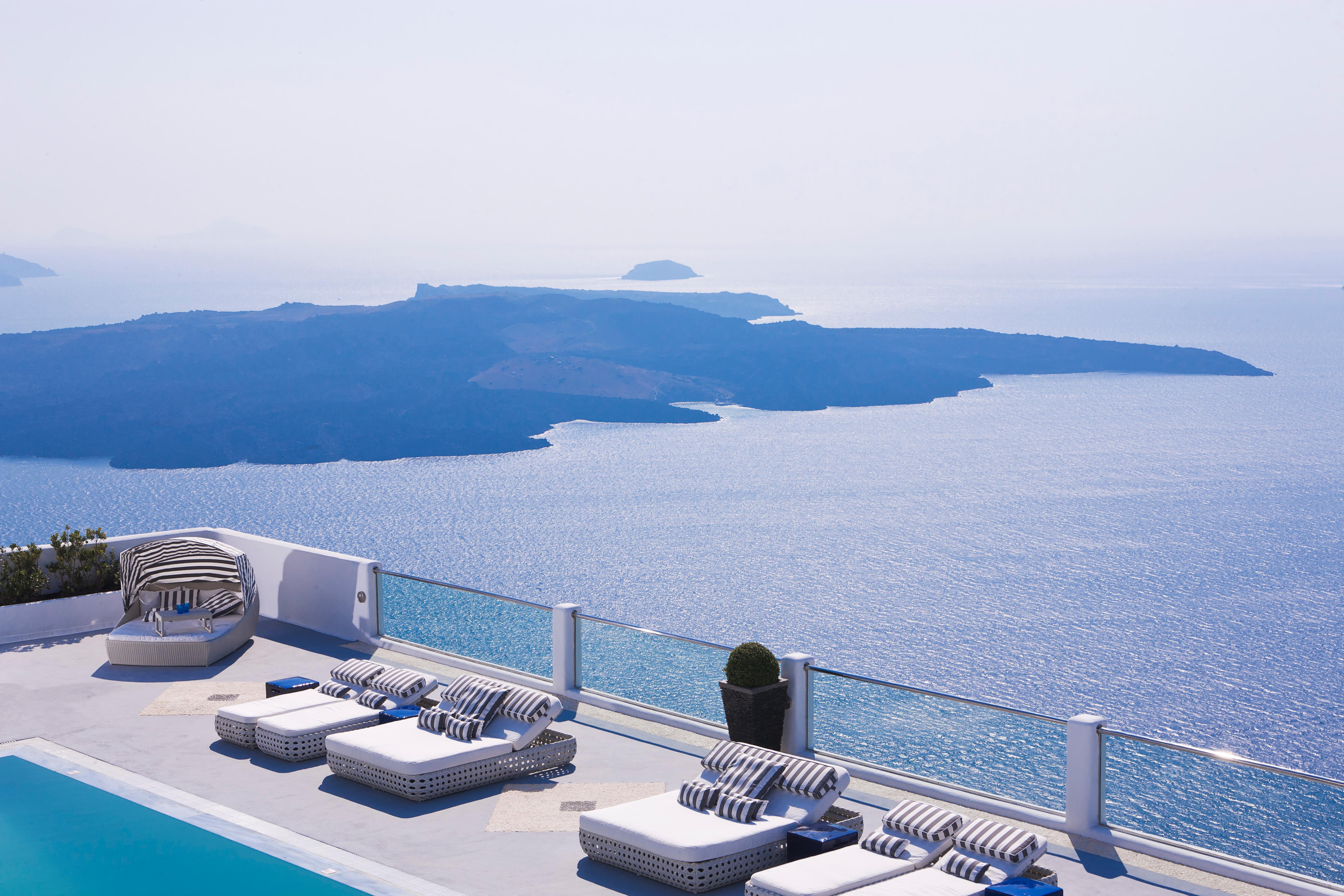Belvedere Suites Firostefani Bagian luar foto