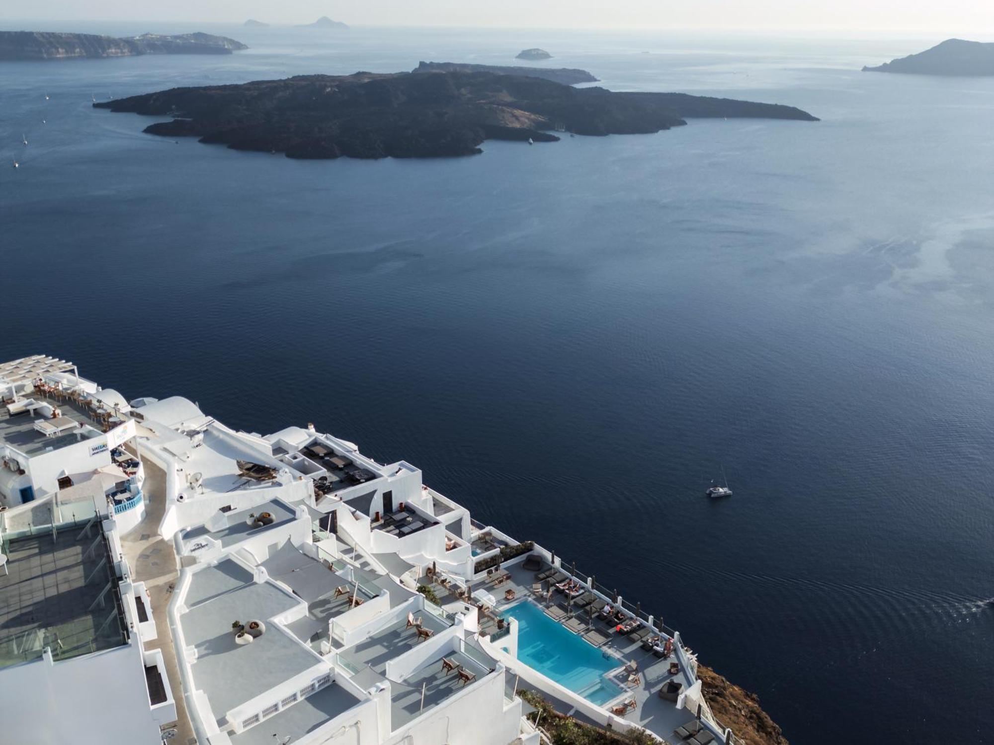 Belvedere Suites Firostefani Bagian luar foto